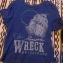 American Eagle Blue  Graphic Baby Tee Photo 2