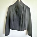 Vince . | Black Asymmetrical Zipper Stand Up Collar Jacket Viscose | Size Small Photo 0