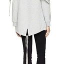 BLANK NYC  Women's XS Salt and Pepper Open Convertible Collar Sweatshirt Jacket Photo 1