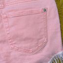 Inc international I.N.C. International Concepts Size 4/27 Pink Frayed Jean Shorts Photo 8