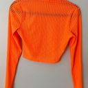 Sheer Orange Turtleneck Photo 1