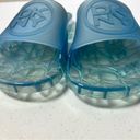 DKNY  Light Blue Rubber Slides Photo 3