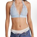 Free People  x We are HAH French Blue Groupie Bralette NWT Medium Photo 0