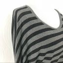 Vince . Lightweight Striped Blouse Gray Black Dolman Sleeve Top Women Size S‎ Photo 4