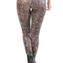 Spanx New!  Faux Leather Snake Shine Leggings In Mocha Snake Photo 2