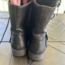 Guess  vegan leather block heel combat boot, buckle, retro, emo, size 8M Photo 2