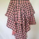 Coral plaid High Low skirt Pink Size M Photo 7