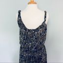 Angie  Francescas Collection Black Gray Blue Feather Sleeveless Sun Dress Size S Photo 4