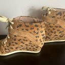 Rebecca Taylor  leopard wedge sneakers size 10 Photo 3