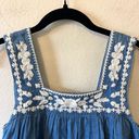 Lovers + Friends  Chambray Embroidered Denim Top Size S Photo 5