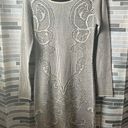 Chelsea and Violet NWT  Elegant Long Sleeve Taupe/Black Dress - Size S (15" PTP) Photo 0