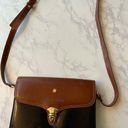 Moda BROWN/BLK LEATHER WOMEN'S SHOULDER PURSE HANDBAG BY  ITALIA Photo 0