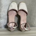 Kate Spade  Thea Espadrilles Wedge Sandal Women's Ivory Canvas Size 10 Photo 6