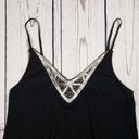 Candie's NWT  Black Embellished Cami Tank Top Women's Size XS Photo 2