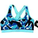 infinity FOURLAPS  SPORTS BRA Multi Blue Premium Athletic Sports Bra SMALL $68 Photo 0