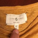 Lou & grey  Shirt SZ M Mustard Yellow 100% Linen Photo 1