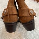 DKNY  Mina Cognac Suede Western Booties Photo 6