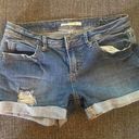 Forever 21 Blue Denim distressed booty shorts  Photo 0