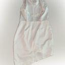 Elliatt NEW  Camo ASYMMETRIC White Ivory SATIN Halter DRAPED Cocktail Dress sz M Photo 3