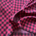 J.Jill  retro plaid red black pencil skirt size medium red and black plaid skirt Photo 4