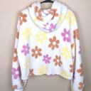 Grayson Threads NWT  Women’s Barbie Embroidered Fleece Sherpa Floral Print Hoodie Photo 5
