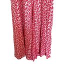 Aakaa  Vici Dolls Pink Maxi Tropical Print Split Leg Resort Palazzo Pants Large Photo 8