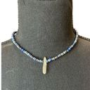 Ettika  Lapis Lazuli & Quartz Crystal adjustable  Choker Necklace  Blue Gold Photo 2