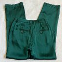 ANINE BING Classic Pant In Emerald Silk Photo 9