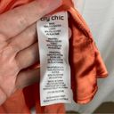 City Chic  Melon Orange Elegant Maxi Dress Sz.L(20) NWT Photo 12