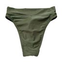 Cotton On NWT  High Waisted Cheeky Bikini Smoothing Bottom Khaki Shimmer Size XS Photo 2