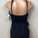 La Blanca New.  black swimsuit with tie. Retails $149. Size 14 Photo 5