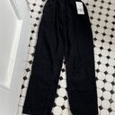 ZARA NWT Black Denim Baggy Paperboy Jeans Sz 0 Photo 0