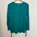 Sweaty Betty NWT - Tie Side Yoga Long Sleeve Top Wave Green Athleisure Workout Photo 4