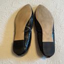 Ann Taylor  Black Slip-on Flat Shoe 8.5M Lace Look Photo 4