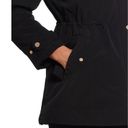Gallery NWT  Faux Fur Trim Hoodie Soccer Mom Polyfill Jacket Coat Black S Photo 13