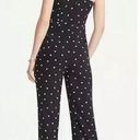 Ann Taylor  Black White Polka Dot Racerback Tie Waist Pants Jumpsuit 6 Photo 1