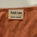 Peach Love California  Peach Long Bell Sleeve Tiered Ruffle Blouse Size M Photo 5