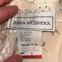 Jessica McClintock 1980’s vintage  Lace Cocktail Bridal Dress Photo 10