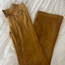 Pilcro and the Letterpress Pilcro Gold Corduroy Kick Flare Pants Photo 0