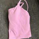 Pink Lily Fuchsia athletic workout crop top  Photo 1