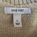 Nine West  - Halter Neck Sweater Tank - Size L in a cream color Photo 4