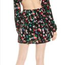 Open Edit NWT  Floral Velvet Cut Out Back Mini Dress Photo 1