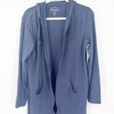 Coolibar Womens Sun Protection UPF 50+ Zip Up Cabana Long Hoodie Size M Navy Blue Size M Photo 5