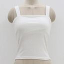 White square neck tank top Size M Photo 7