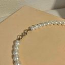 American Vintage Vintage “Venya” Pearl Necklace Hand Knotted Silver Tone Pearlcore Elegant Style Photo 5