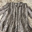 Cynthia Steffe Women’s Cheetah Print Sheer Top Sz L Photo 0