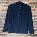 Larry Levine  Suits Black Button Down Blazer Jacket Women's Size 12 Photo 0