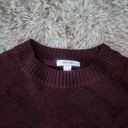 Nine West  Crew Neck Bubble Sleeve Sweater Burgundy Women's Size Medium Photo 2