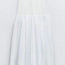 ZARA NEW  NEW WOMAN SS24 WHITE CONTRAST BALLOON MIDI DRESS SMALL REF:4661… Photo 4