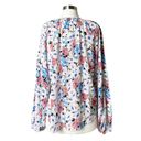 Veronica Beard  Madge Pearled Button Front Silk Floral Multi Top Blouse 10 NWT Photo 9